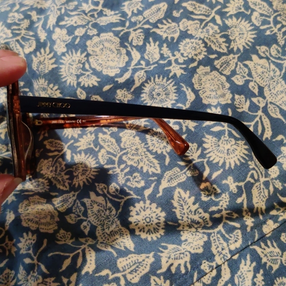 Jimmy Choo 🌞Navy Blue & copper glitter sunglasses - Picture 4 of 8